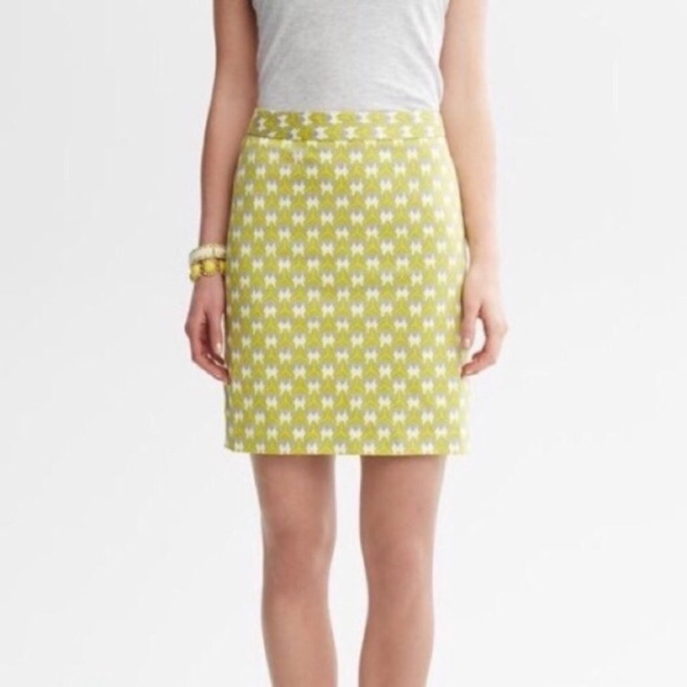 Banana Republic Milly Collection Skirt in Chili Powder Green